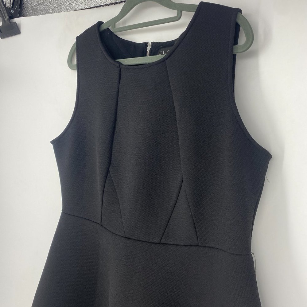 Eloquii Black Sleeveless Midi Dress